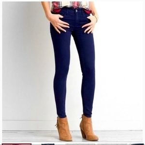 American Eagle 🦅 Blue Corduroy Super Stretch Jegging Jeans